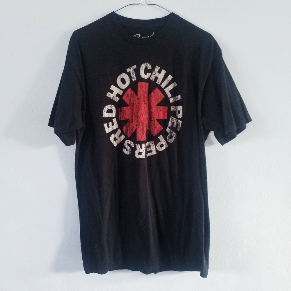 Red Hot Chili Peppers logo graphic t-shirt L